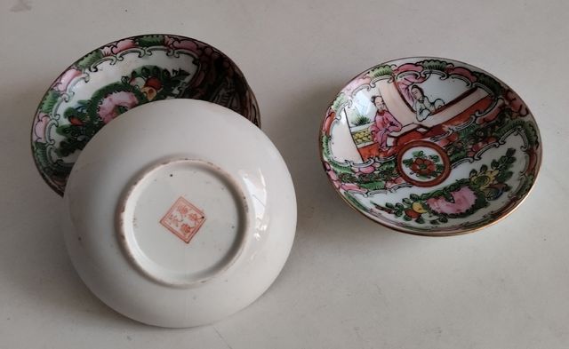 6x Macao nianqianzhilong artesanía porcelana Nuevo