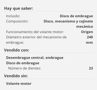 Embrague valeo 826637