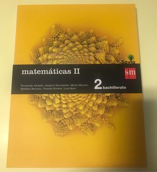 Matemáticas II, 2 bachillerato