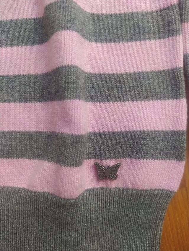 Jersey Green Coast con rayas rosas