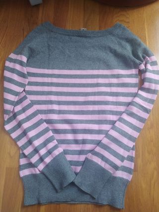Jersey Green Coast con rayas rosas