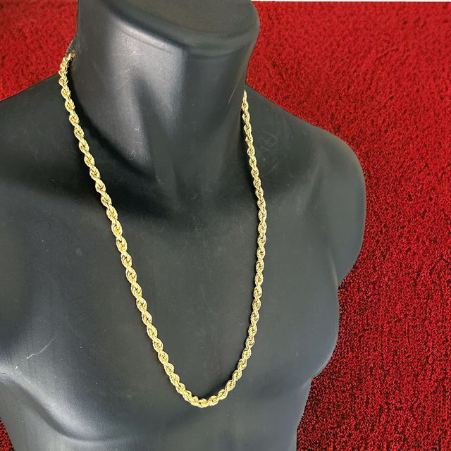 Collar Cordón Salomónico 6.00 mm Oro 18 Kilates