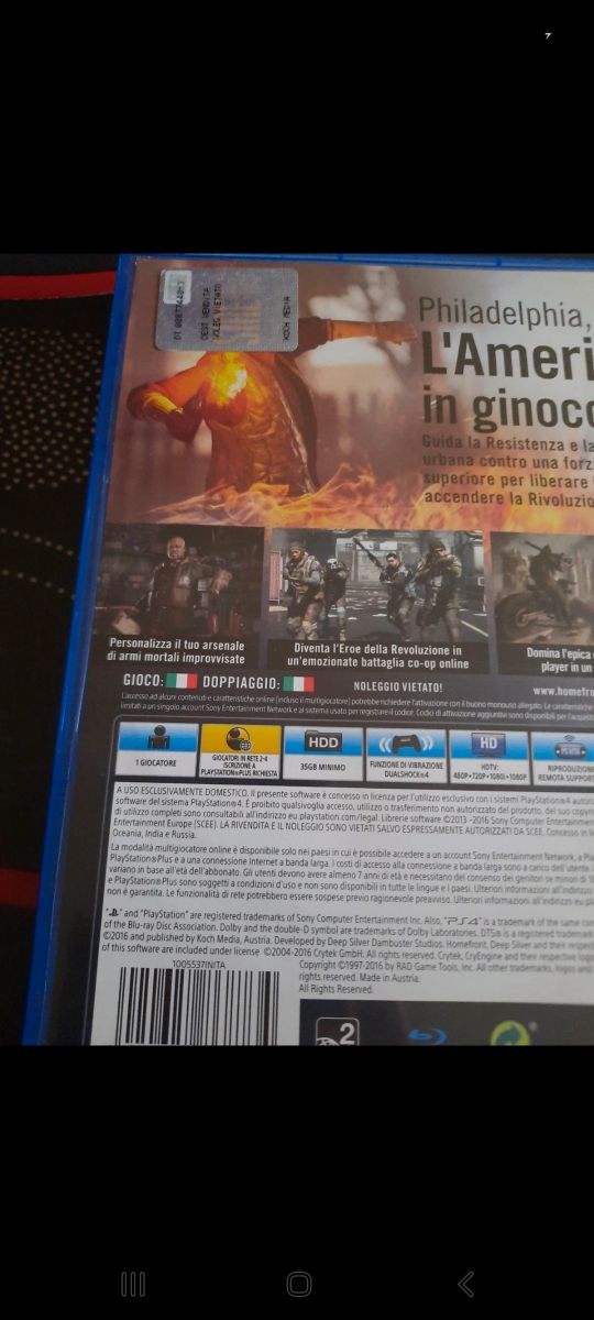gioco ps4 HOMEFRONT