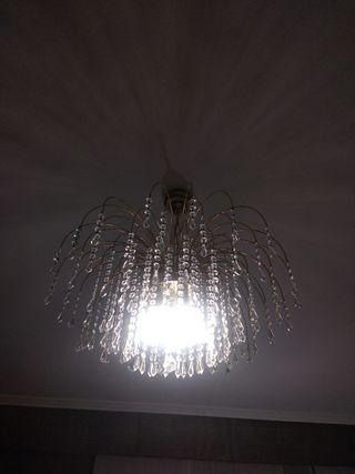 Lámpara de cristal de roca