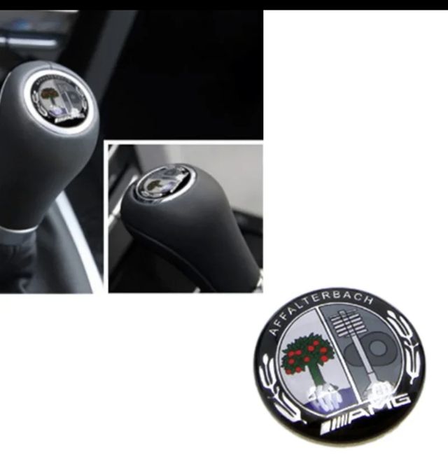 Emblema Pomo palanca cambio Mercedes AMG NUEVO