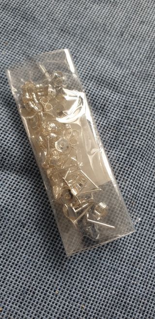 cierres pendiente plata ley y alfiler pendiente