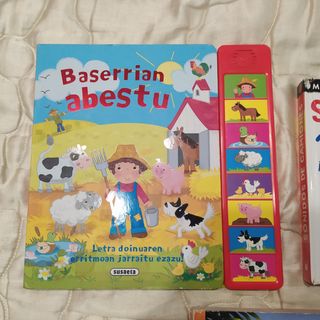libros infantiles con y sin sonido 