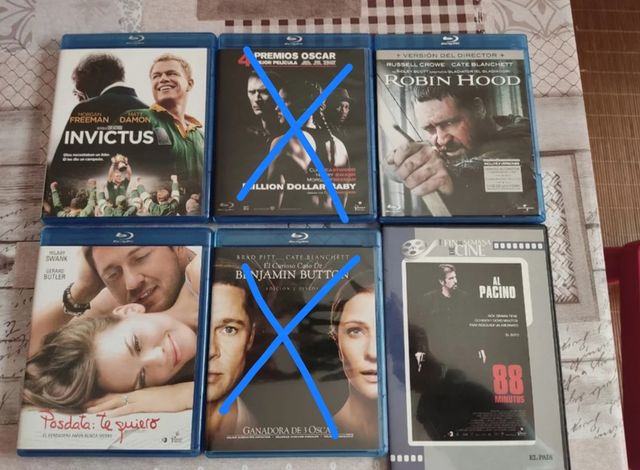 Blu-ray diversas películas
