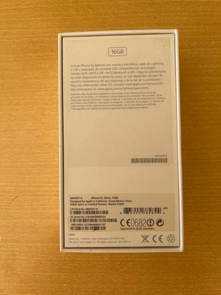 Caja original iPhone 5s