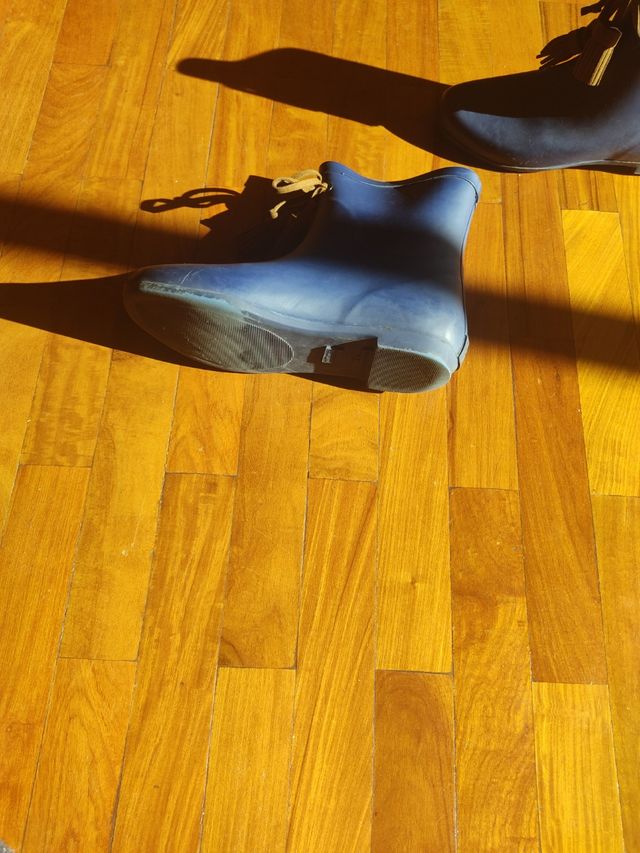 Botas de agua N 35 de color azul