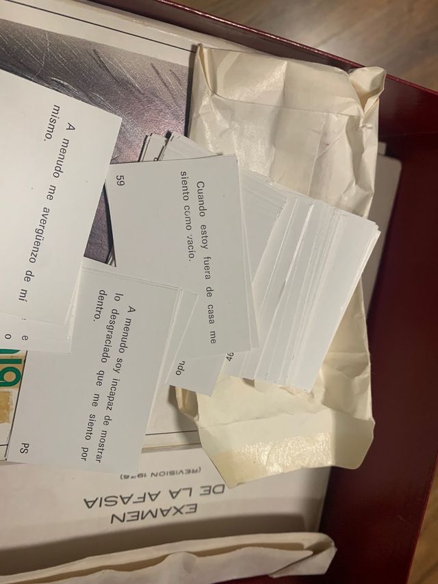 Test para el examen de la afasia. TEA ediciones