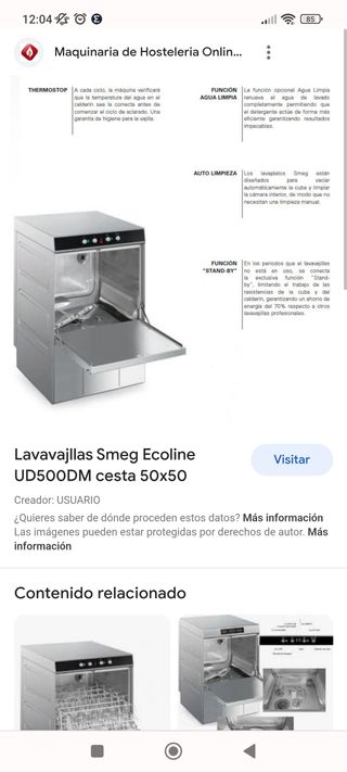 Lavavajilla SMEG UD500