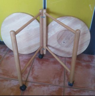 Mesa de madera maciza vintage de diseño