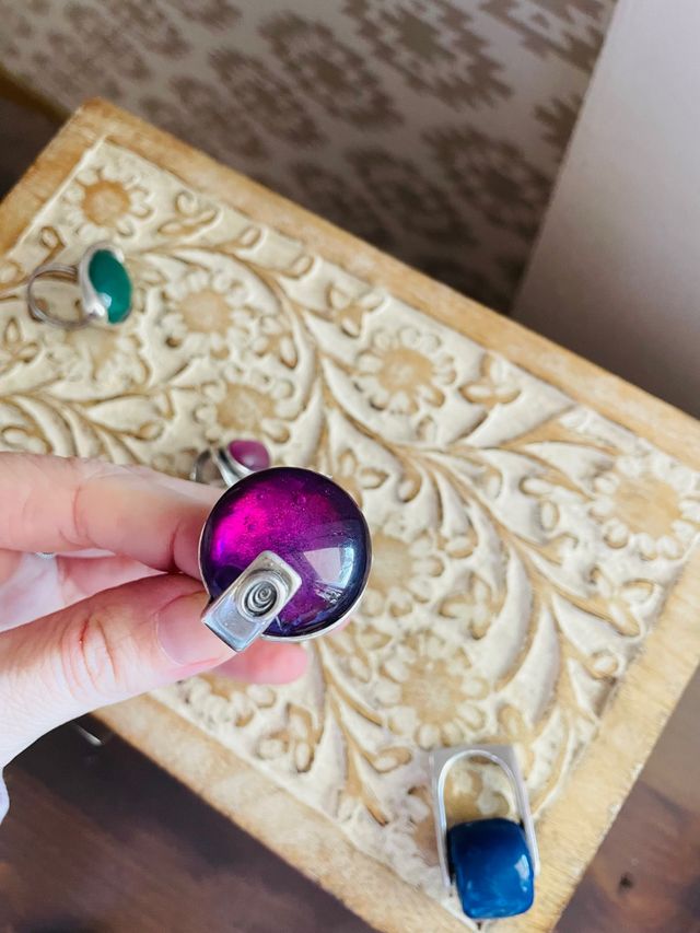 Lote 5 anillos plata 