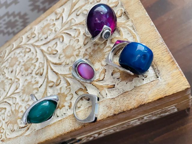 Lote 5 anillos plata 