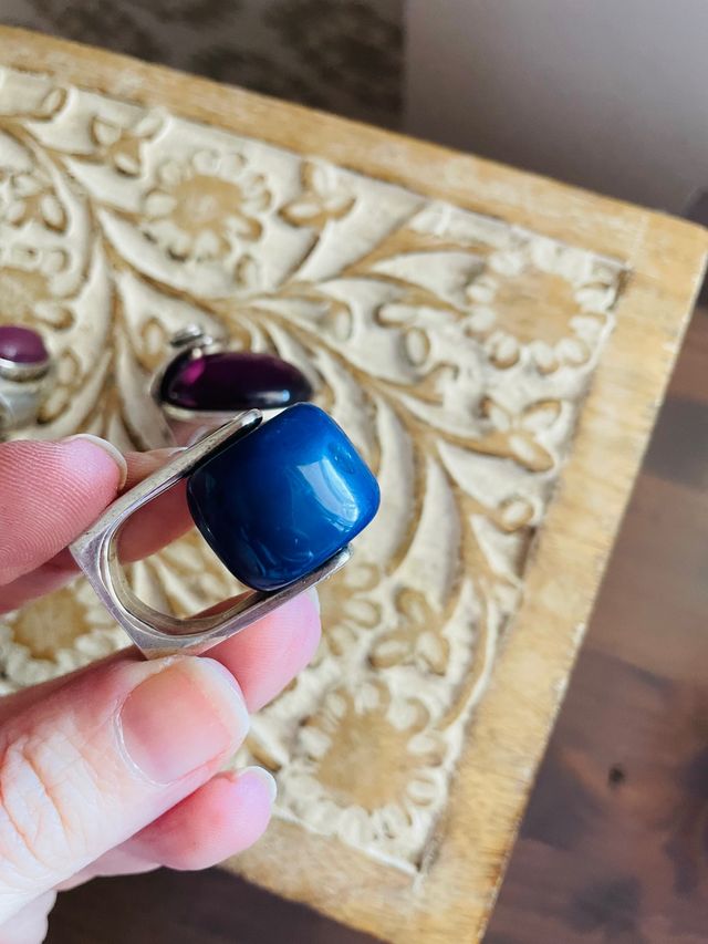 Lote 5 anillos plata 