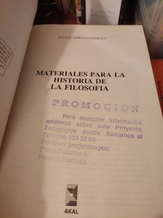 materiales para la historia de la filosofía.Julian