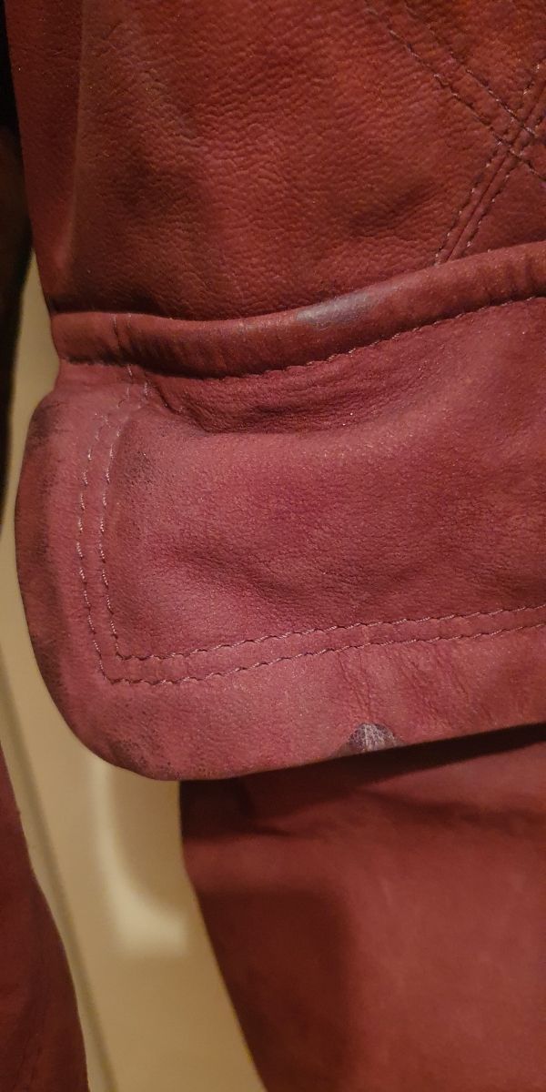 Montgomery da uomo in pelle scamosciata