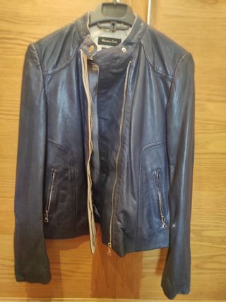 chaqueta de cuero de Massimo Dutti