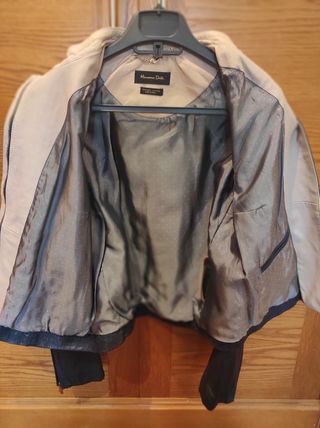 chaqueta de cuero de Massimo Dutti
