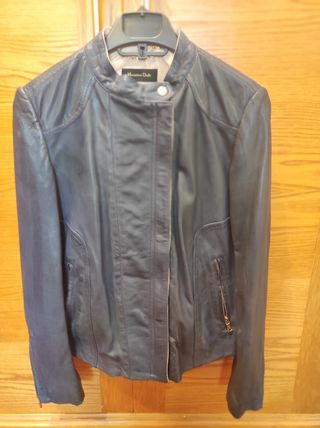 chaqueta de cuero de Massimo Dutti