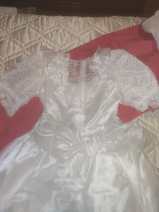 vestido de comunión+cancan
