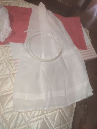 vestido de comunión+cancan