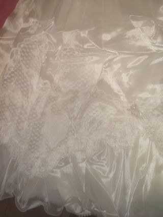 vestido de comunión+cancan