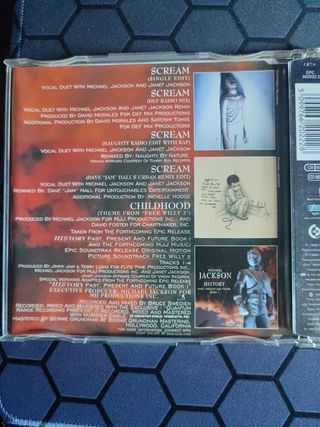 Michael Jackson CD singles.