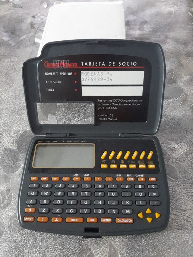 agenda electrónica calculadora