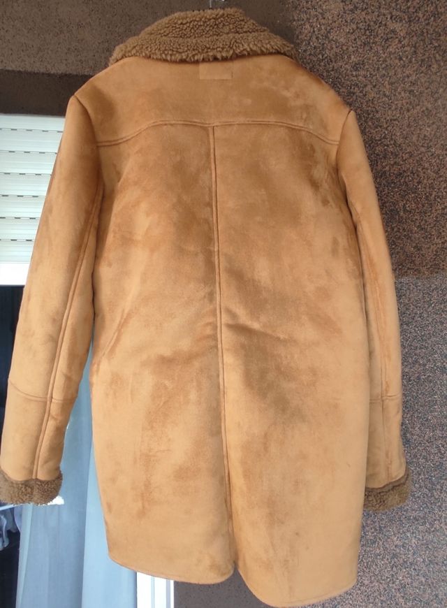 Abrigo camel borreguito hombre Atmosphere talla S