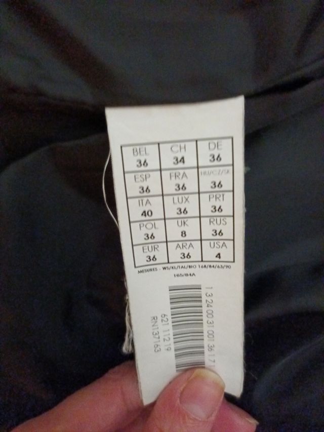 abrigo corto mujer promod talla 36