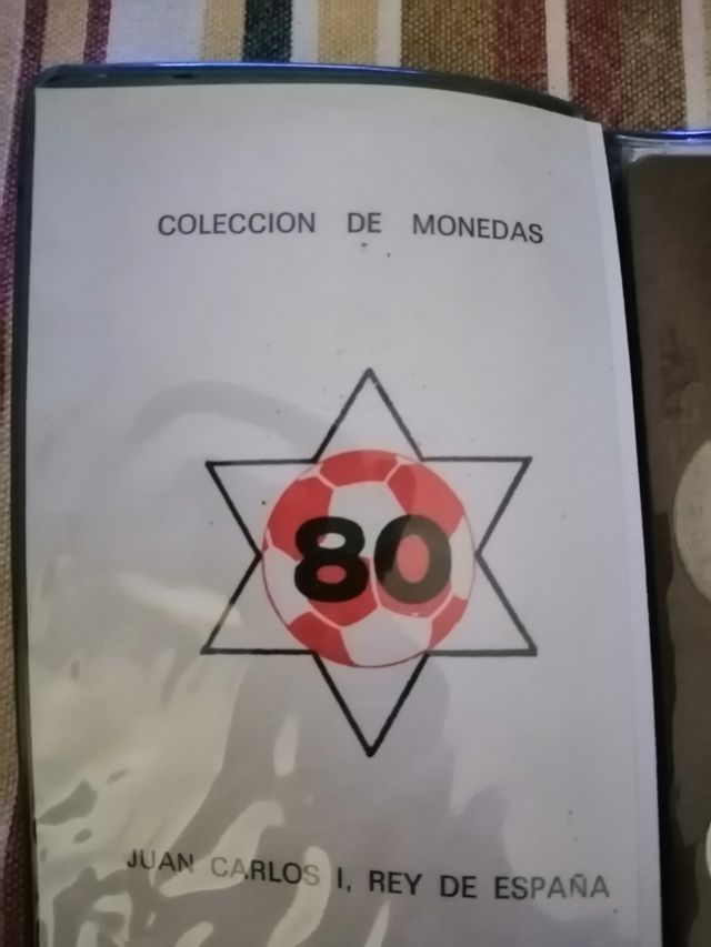 Cartilla monedas del mundial 82