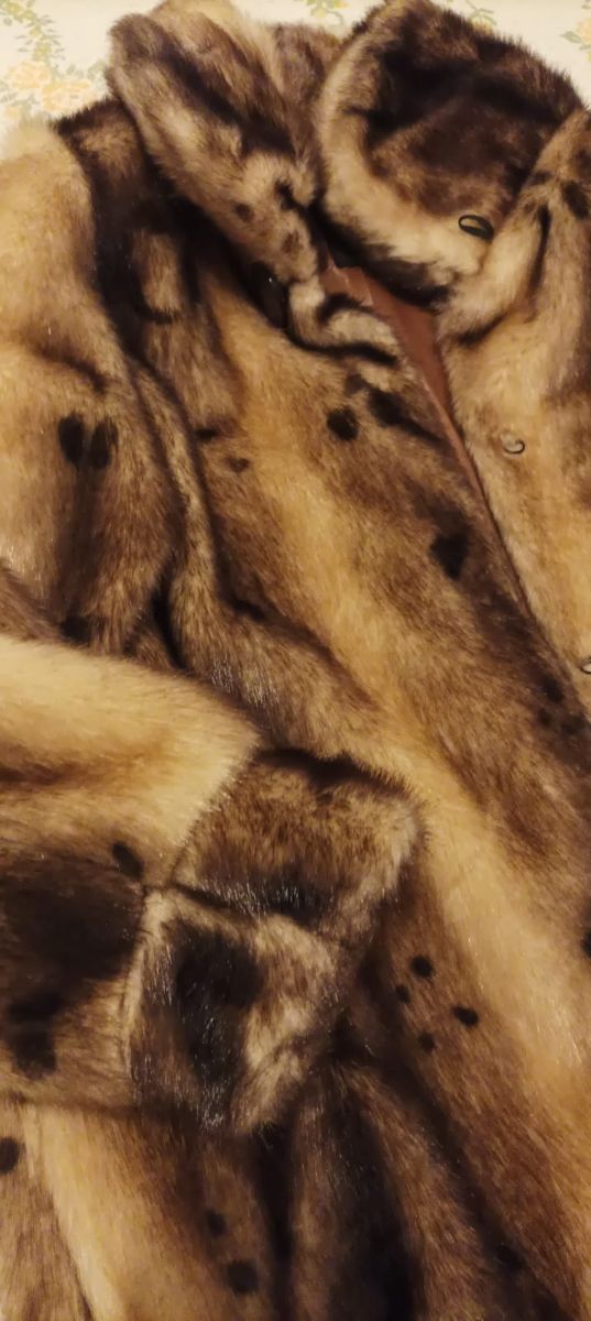 Chaquetón de pelo sintético de señora