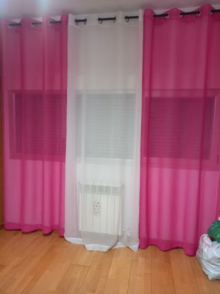 conjunto de cortinas y barra