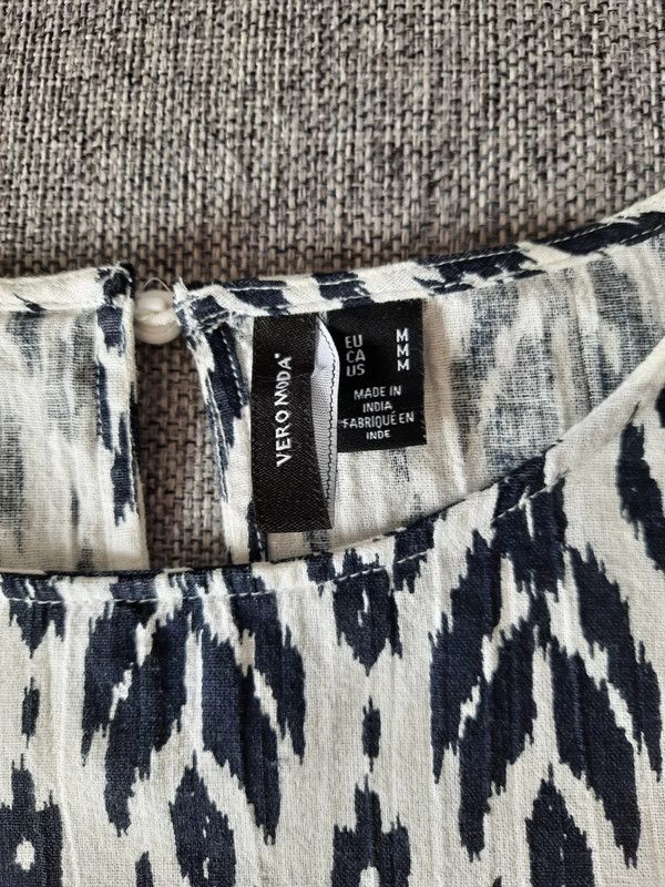 Casacca-T shirt Vero Moda bianca e blu