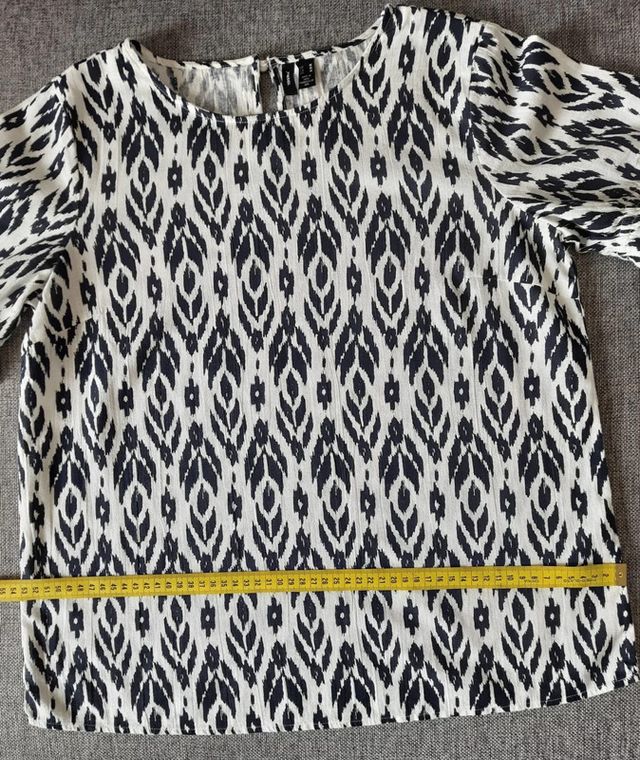 Casacca-T shirt Vero Moda bianca e blu