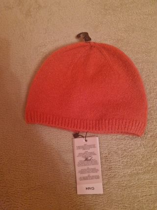 Gorro de lana rosa