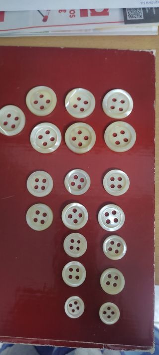 botones nácar nuevos resto mercería