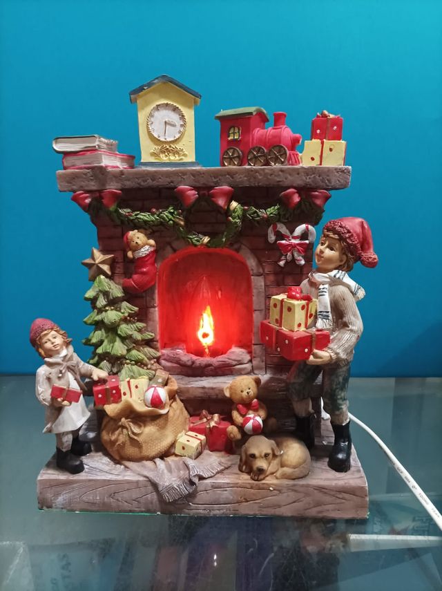 Adorno navideño de resina