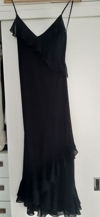 Vestido negro Mango talla M