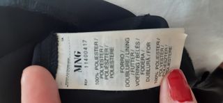 Vestido negro Mango talla M