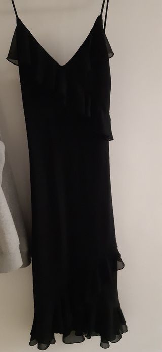 Vestido negro Mango talla M