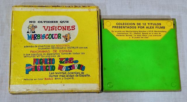 Lote dos películas Super 8.La abeja Maya Mortadelo
