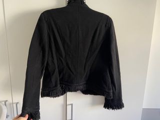 Chaqueta mujer entallada negra