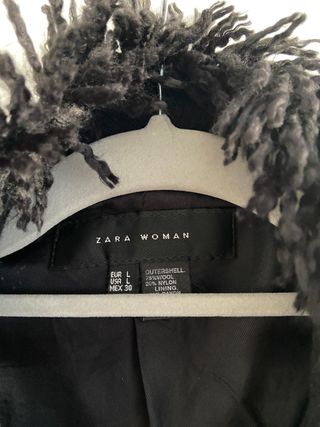 Chaqueta mujer entallada negra