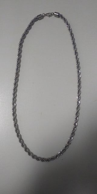 COLLAR CORDON DE ACERO INOXIDABLE