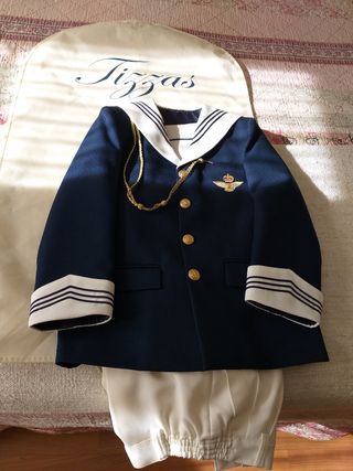 Traje de comunión almirante niño talla 10