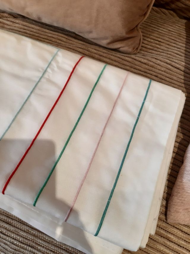 sabana encimera bordada