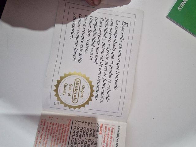 manual instrucciones game boy